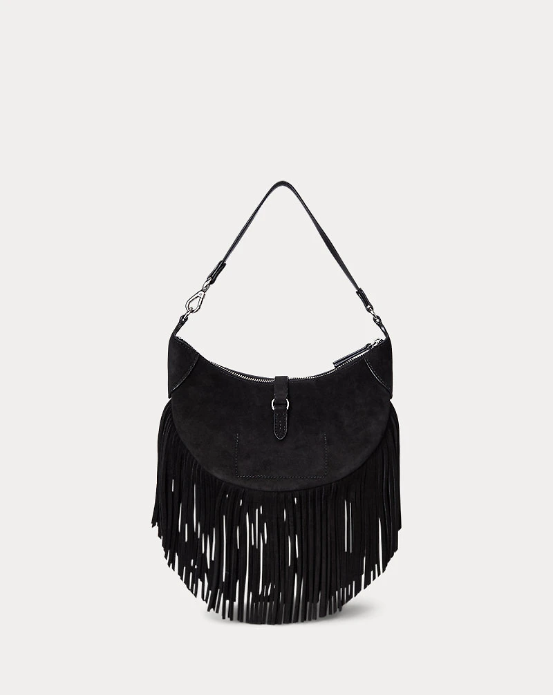 Polo ID Fringe Suede Mini Shoulder Bag