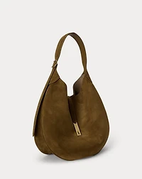 Polo ID Suede Large Shoulder Bag