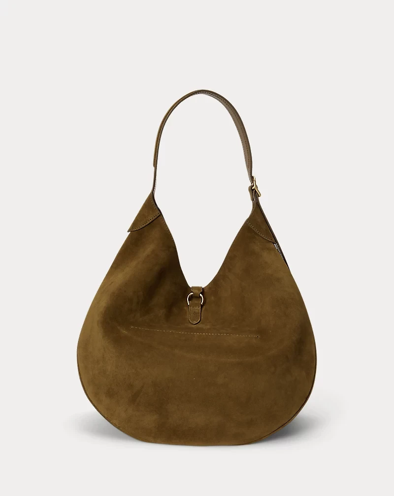 Polo ID Suede Large Shoulder Bag