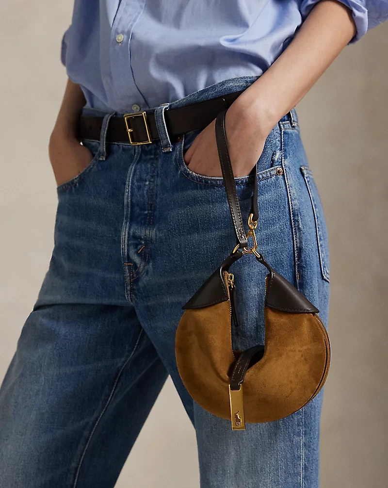 Polo ID Suede Mini Shoulder Bag