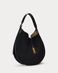 Polo ID Suede Large Shoulder Bag