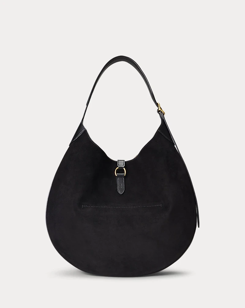 Polo ID Suede Large Shoulder Bag