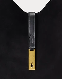 Polo ID Suede Large Shoulder Bag