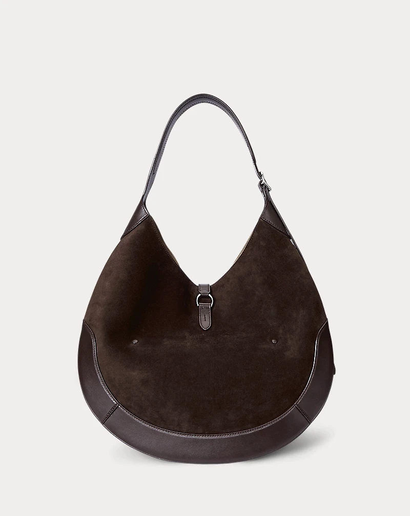 Polo ID Suede Large Shoulder Bag