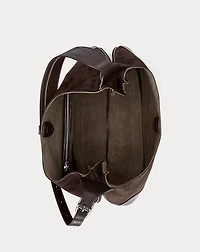 Polo ID Suede Large Shoulder Bag