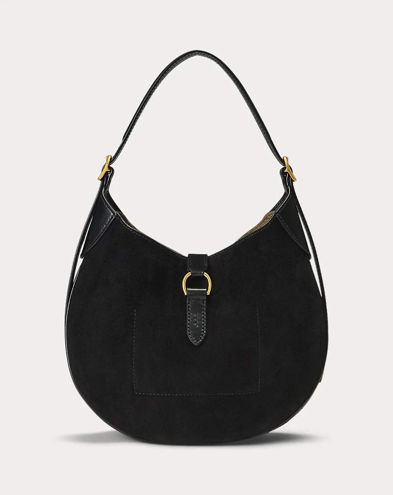 Polo ID Suede-Leather Small Shoulder Bag