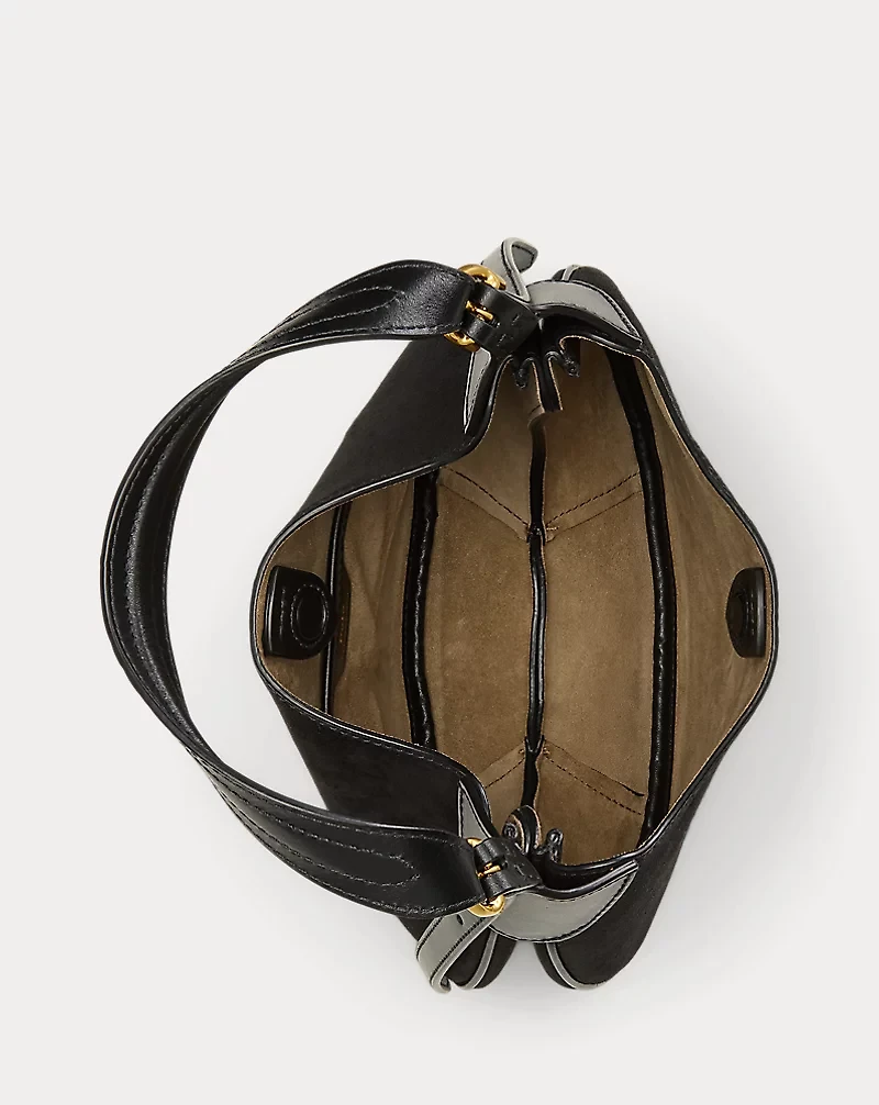 Polo ID Suede-Leather Small Shoulder Bag