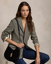 Polo ID Suede-Leather Small Shoulder Bag
