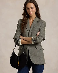 Polo ID Suede-Leather Small Shoulder Bag