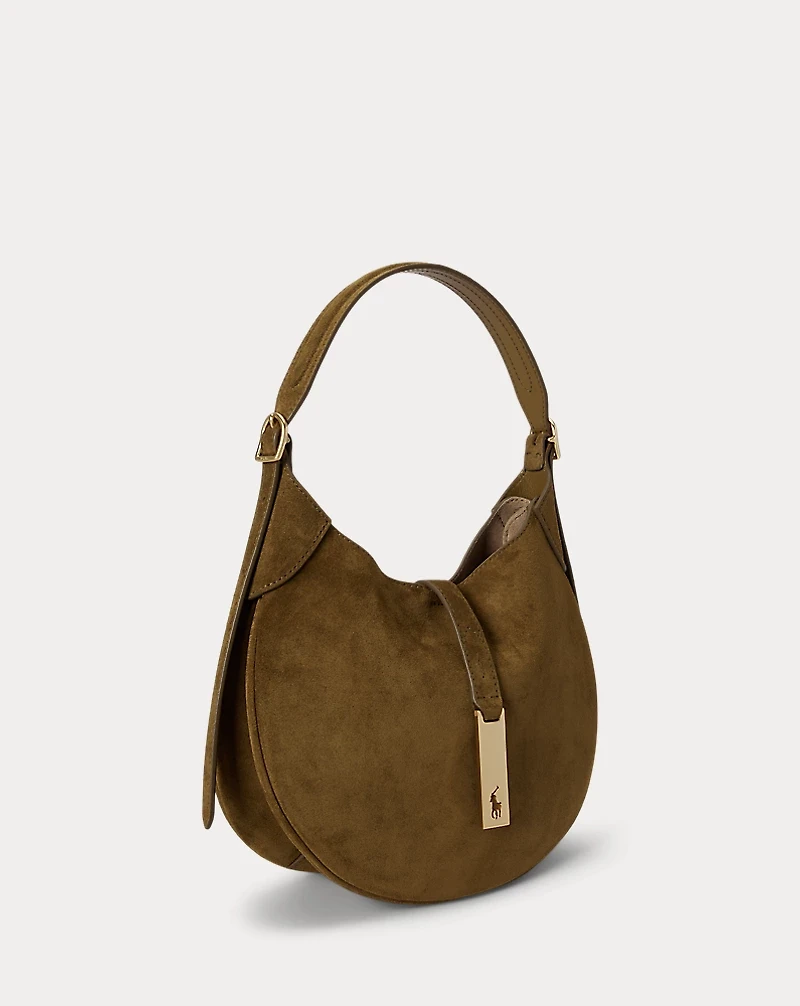 Polo ID Suede Small Shoulder Bag