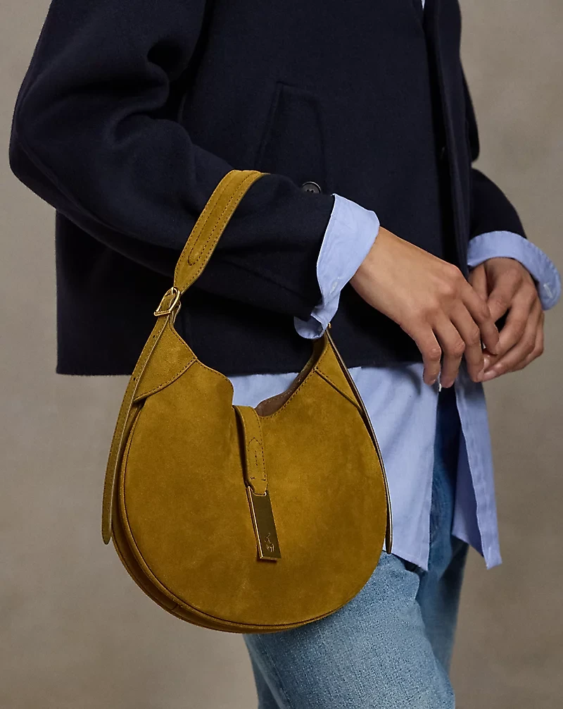 Polo ID Suede Small Shoulder Bag