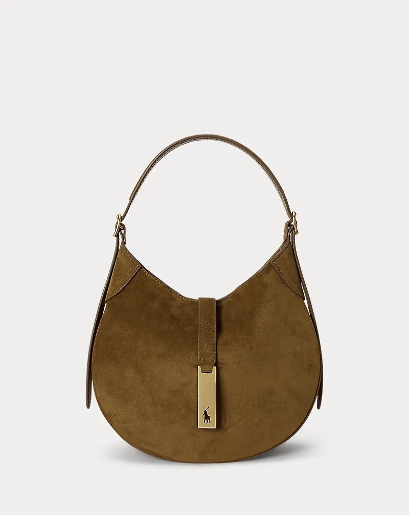 Polo ID Suede Small Shoulder Bag