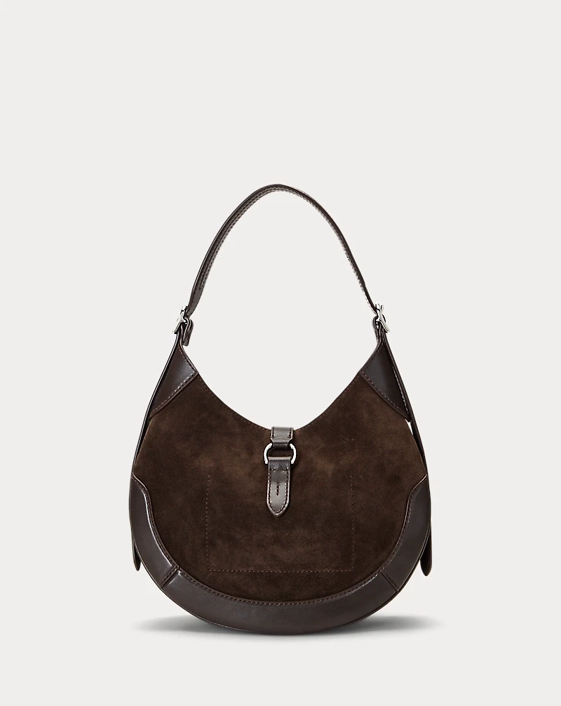 Polo ID Suede-Leather Small Shoulder Bag