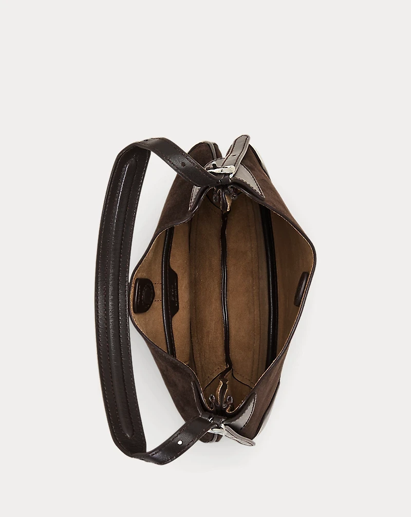Polo ID Suede-Leather Small Shoulder Bag