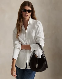 Polo ID Suede-Leather Small Shoulder Bag