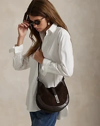 Polo ID Suede-Leather Small Shoulder Bag