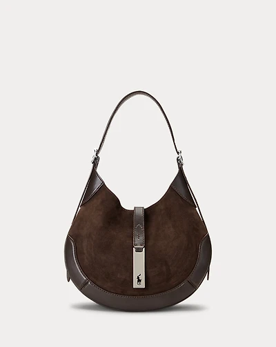 Polo ID Suede-Leather Small Shoulder Bag