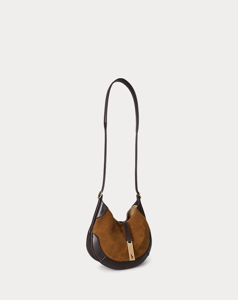 Polo ID Suede-Leather Small Shoulder Bag