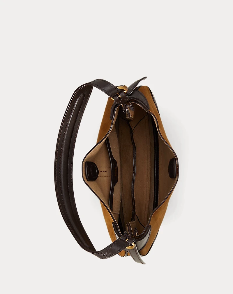 Polo ID Suede-Leather Small Shoulder Bag