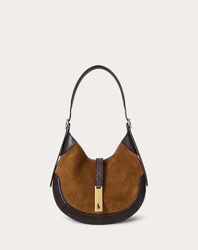 Polo ID Suede-Leather Small Shoulder Bag
