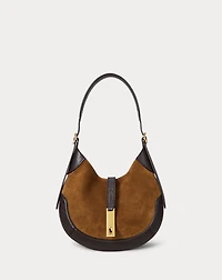 Polo ID Suede-Leather Small Shoulder Bag