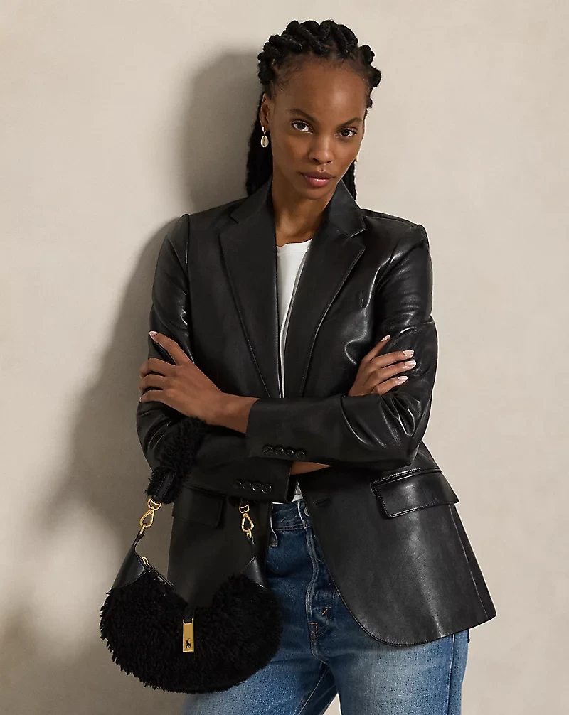 Polo ID Shearling Mini Shoulder Bag