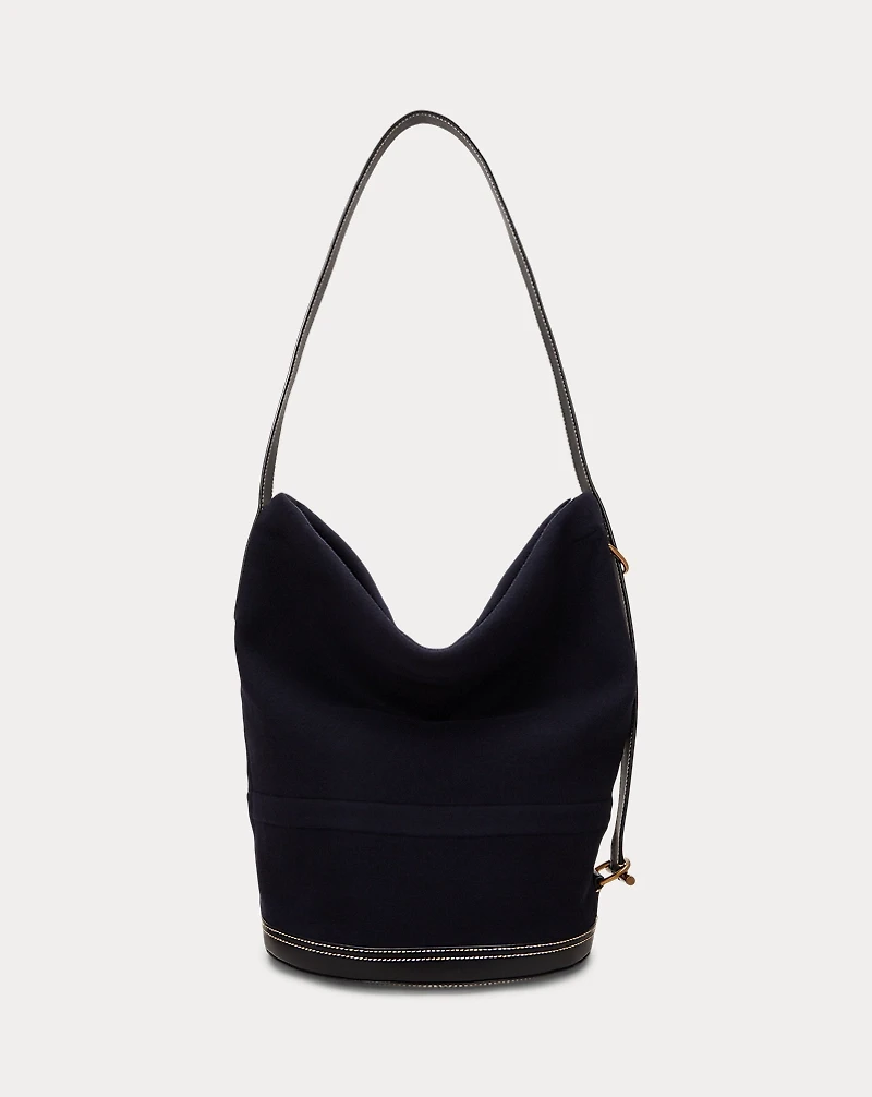 Bellport Flannel Sling Bucket Bag