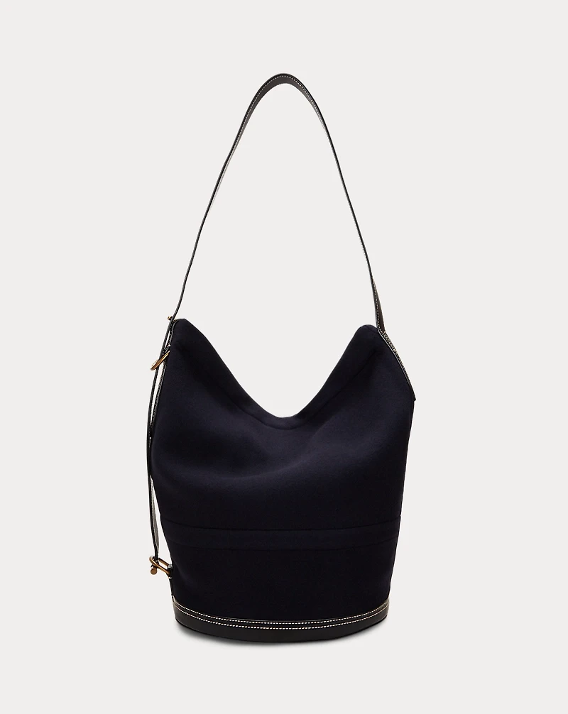 Bellport Flannel Sling Bucket Bag