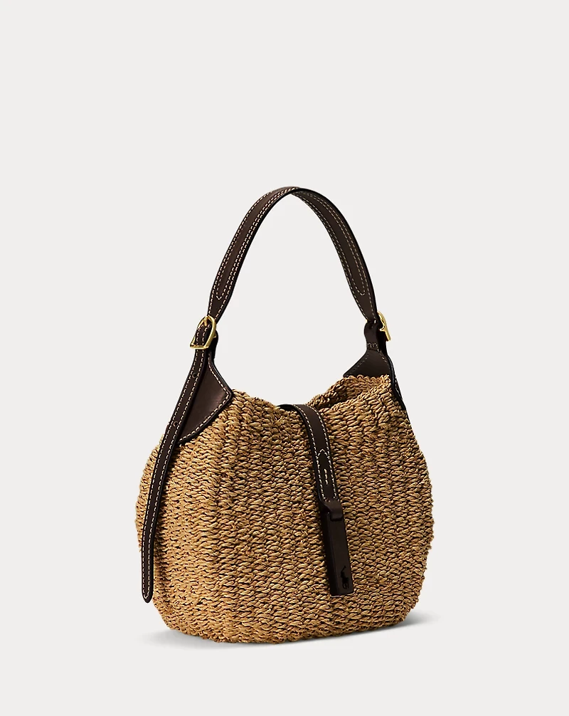 Polo ID Raffia Small Shoulder Bag