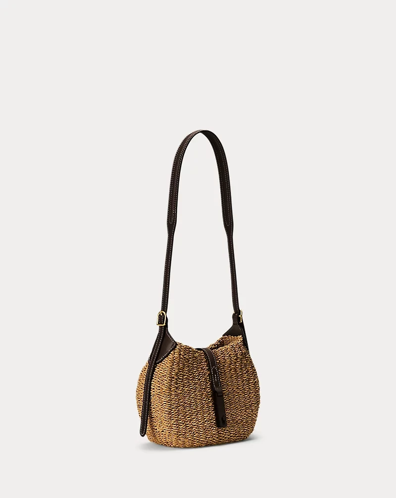 Polo ID Raffia Small Shoulder Bag