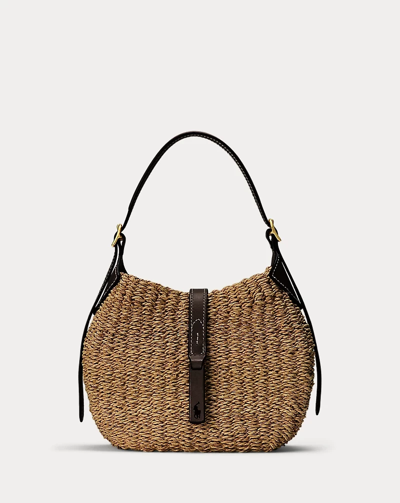 Polo ID Raffia Small Shoulder Bag