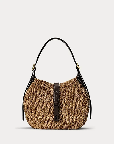 Polo ID Raffia Small Shoulder Bag