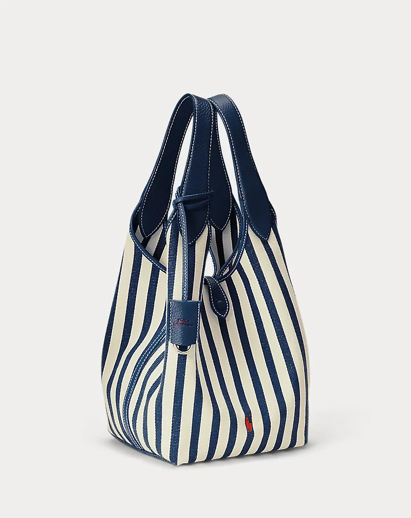 Polo Play Striped Canvas Tote