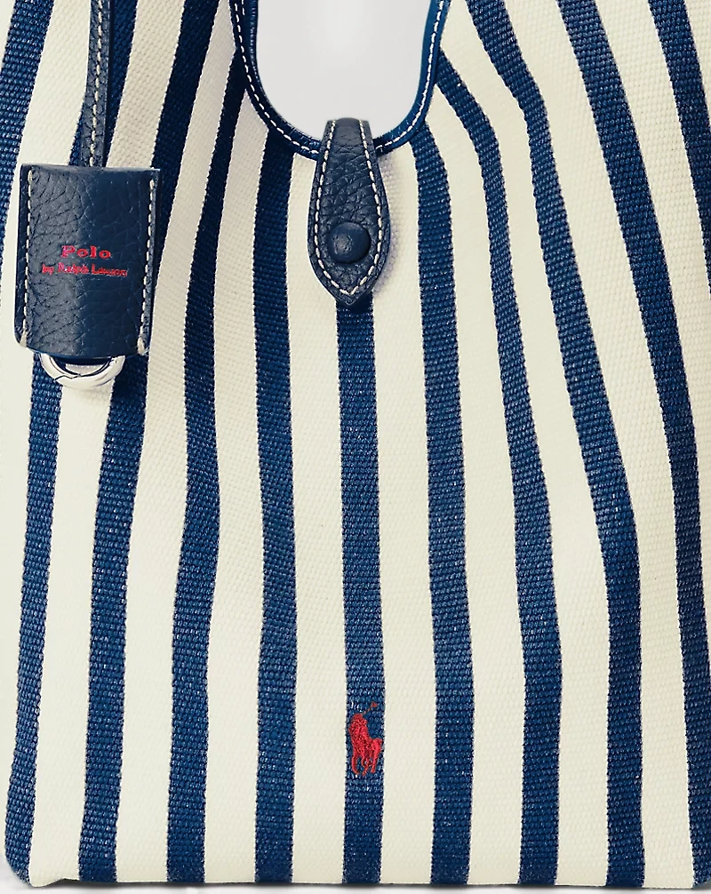 Polo Play Striped Canvas Tote