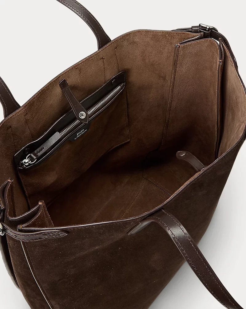 Bellport Suede North-South Tote