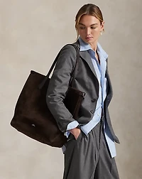 Bellport Suede North-South Tote