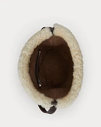 Bellport Shearling Sling Bucket Bag