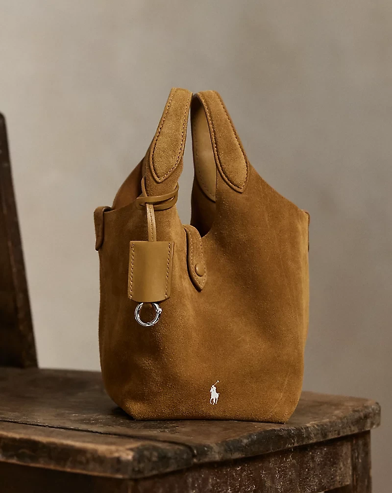 Polo Play Suede Small Tote & Crossbody