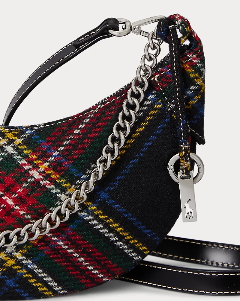 Polo ID Tartan Wool Mini Chain Bag