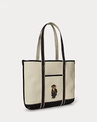  Polo Bear Canvas Small Shopper Tote