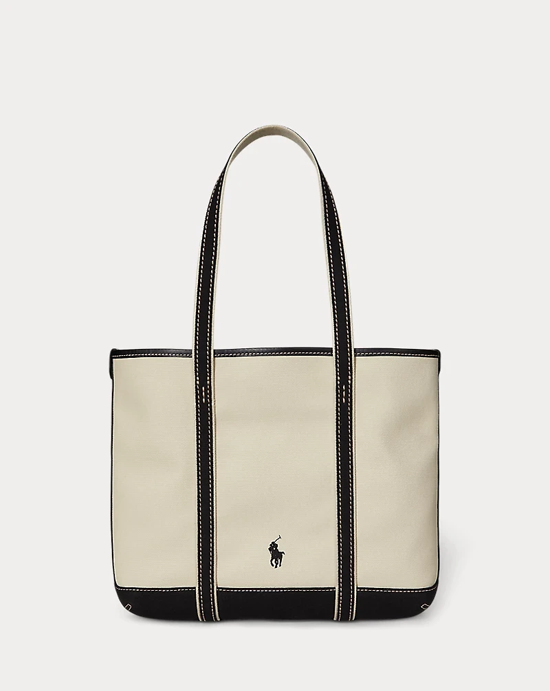  Polo Bear Canvas Small Shopper Tote