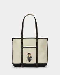  Polo Bear Canvas Small Shopper Tote