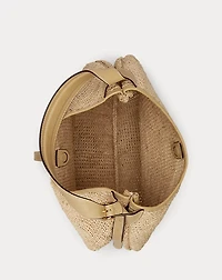 Polo ID Raffia Large Shoulder Bag