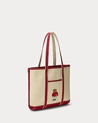 Polo Bear Canvas Small Shopper Tote