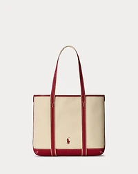Polo Bear Canvas Small Shopper Tote