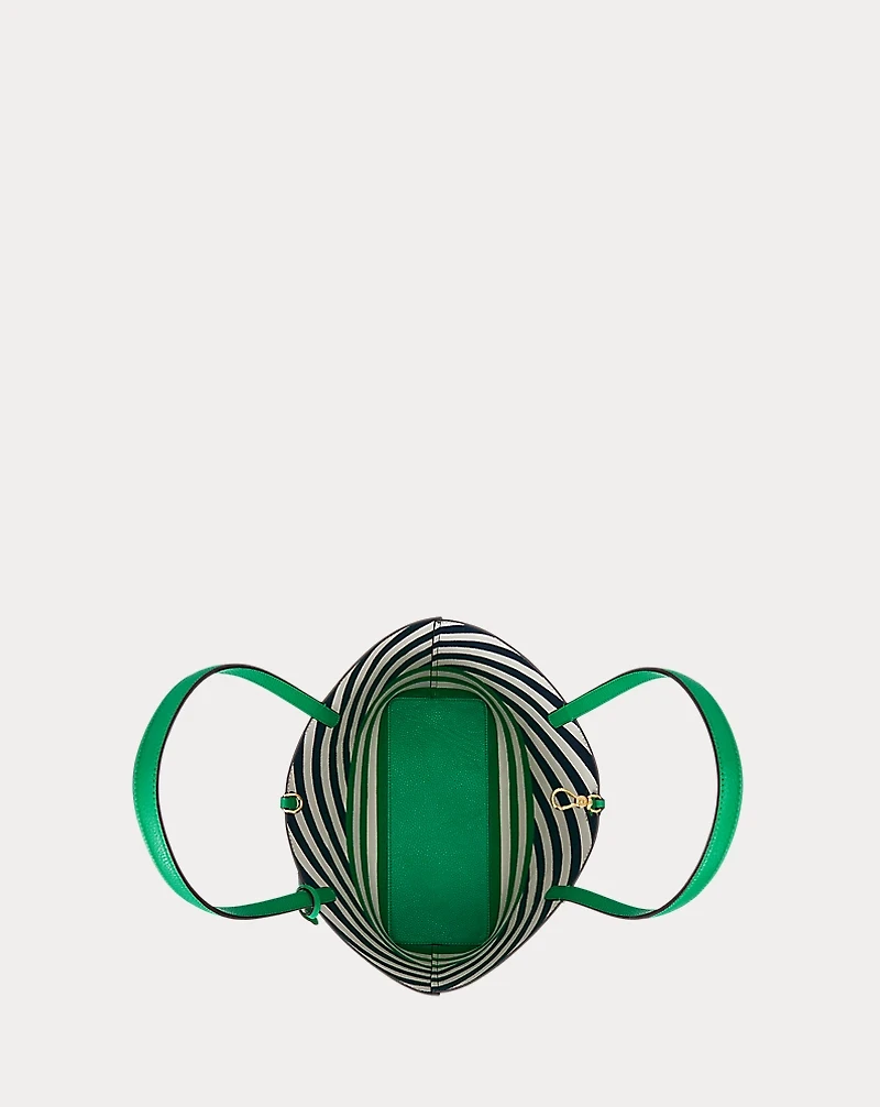 Faux-Leather Large Reversible Tote Bag