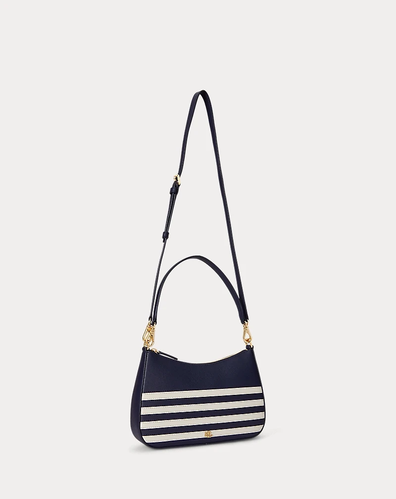 Striped Leather Medium Danni Bag