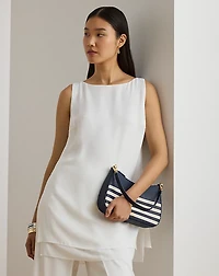 Striped Leather Medium Danni Bag