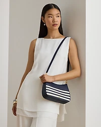 Striped Leather Medium Danni Bag