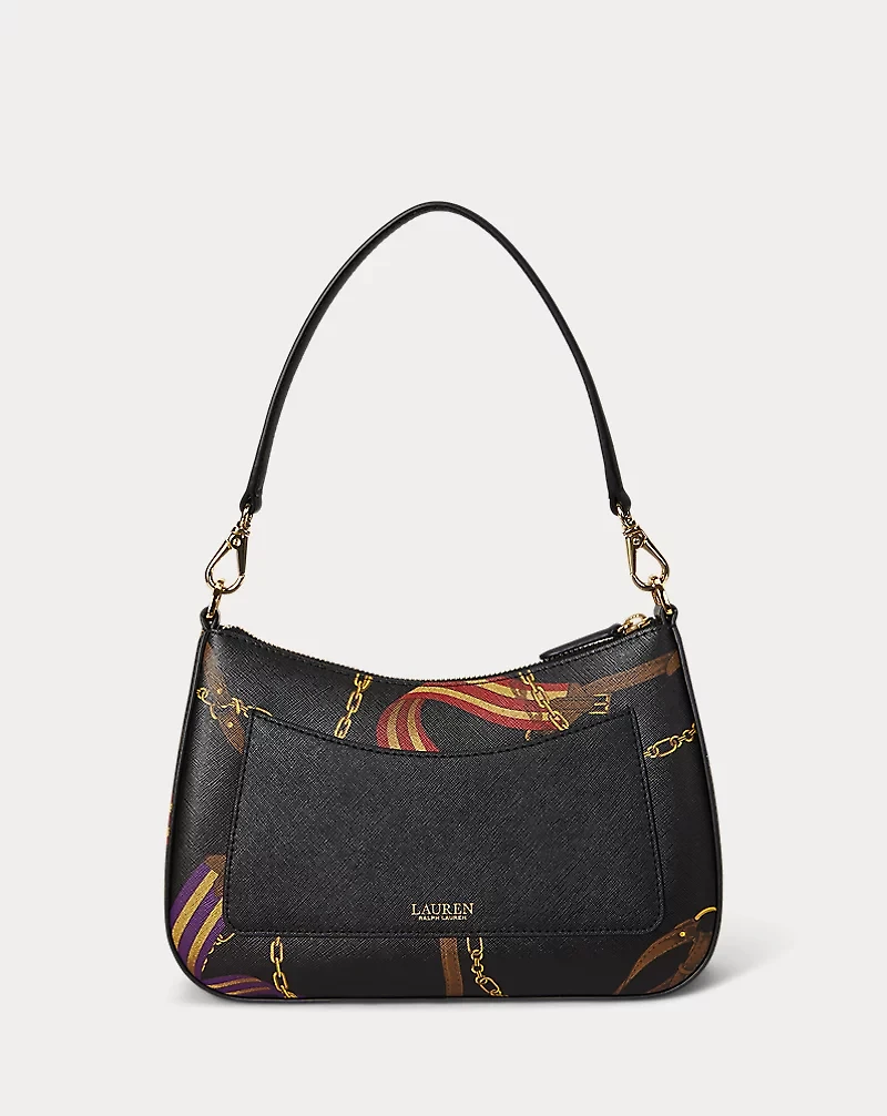 Pinstripe Leather Medium Danni Bag